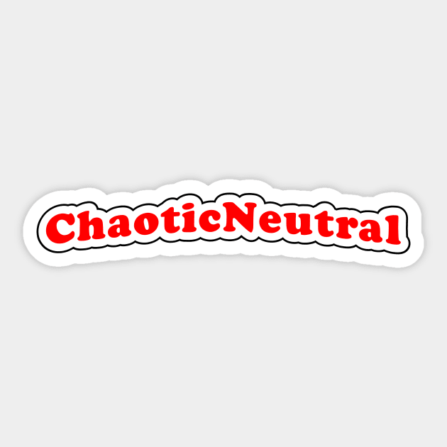 Chaotic Neutral Sticker by MysticTimeline